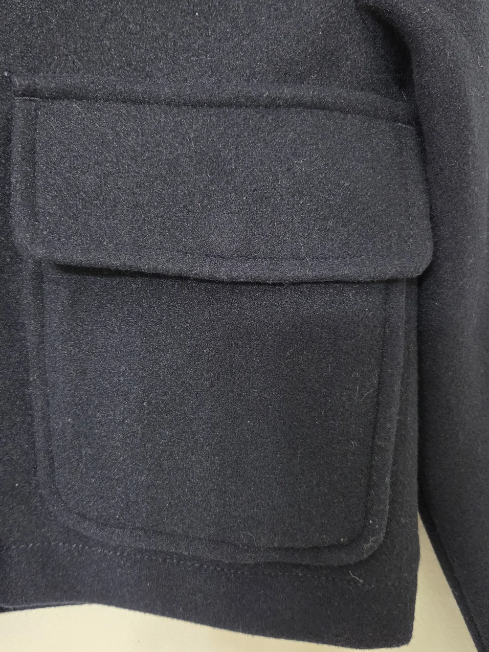 H&M Boys Black Cropped Button Front Wool Jacket Kids US 8